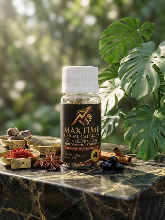 MaxTime Herbal Capsules – Premium Men's Timing & Stamina Booster